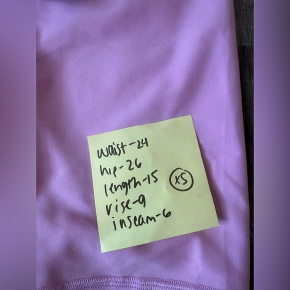 Abercrombie YPB Bike Shorts Workout Gym Shorts Spandex Purple Warm Pink Size XS - Picture 7 of 7